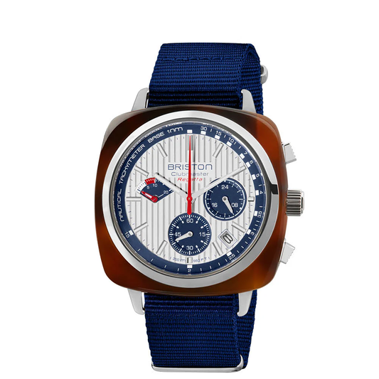RELOJ BRISTON: CLUBMASTER REGATTA CRONÓGRAFO BLANCO 241542.SA.T.2.NNB