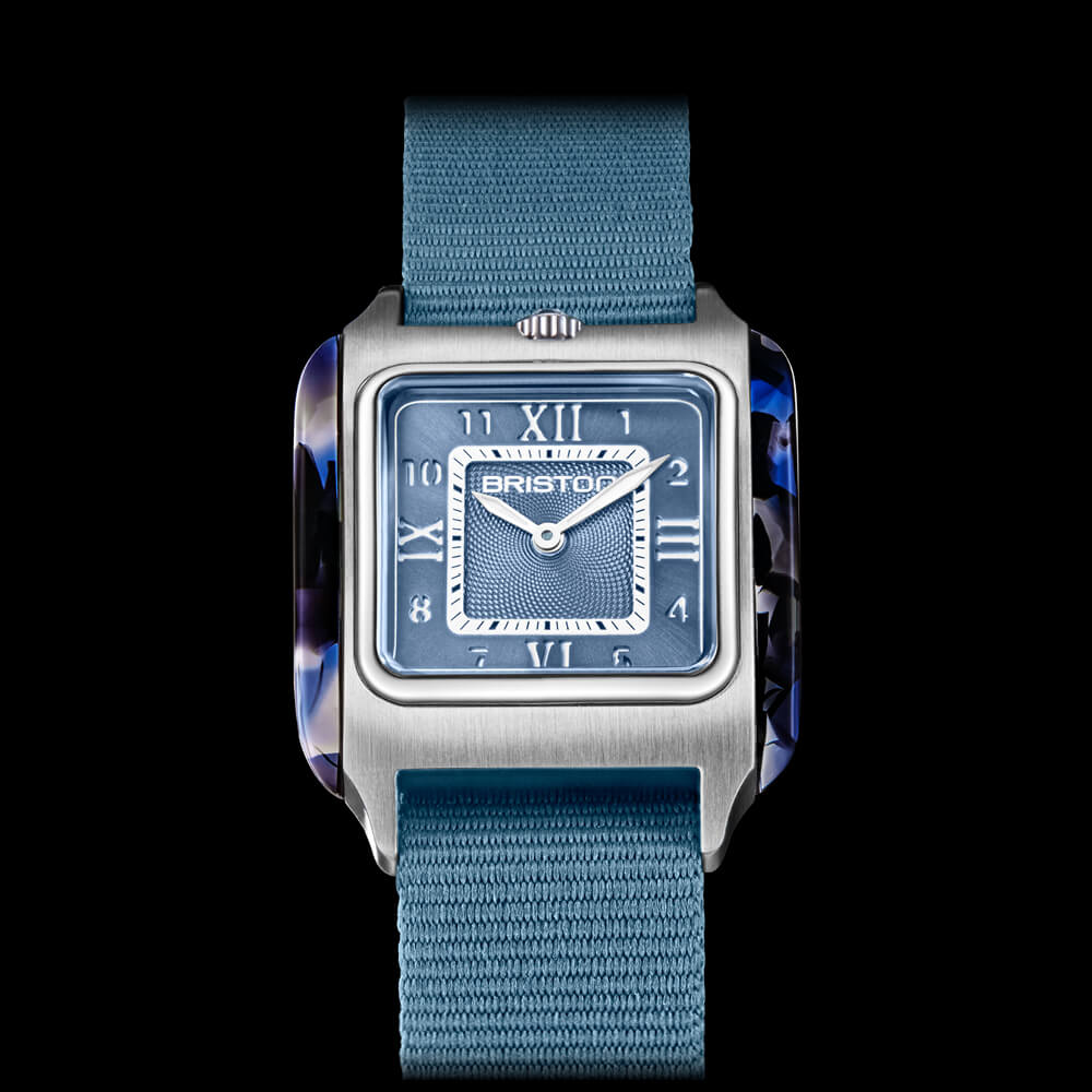 MONTRE BRISTON : STREAMLINER KENNEDY SPRING BLEU GLACIER 262030.SA.UB.25.NIB