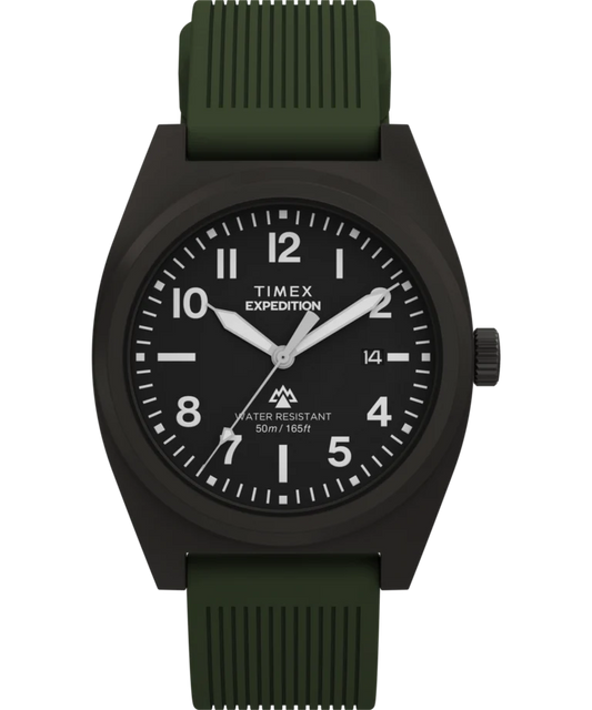 Timex : Expedition Capstone noir 39 mm, vue de face