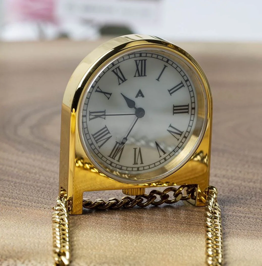 Montre AndoAndoAndo : Pendant Clock Dorée Quartz