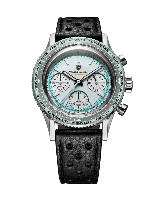 Nivada Grenchen Watch: Chronoking Summer Edition Mecaquartz Grey