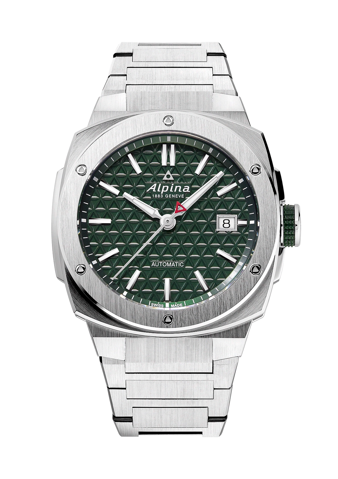 ALPINA : EXTREME AUTOMATIC 39 MM - CADRAN VERT ACIER