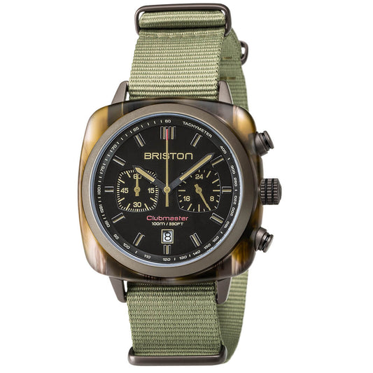 MONTRE BRISTON : CLUBMASTER SPORT - CHRONO - JUNGLE