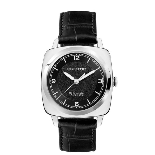 MONTRE BRISTON : CLUBMASTER LEGEND CLASSIC ACIER & NOIR 25639.PS.L.1.LAB