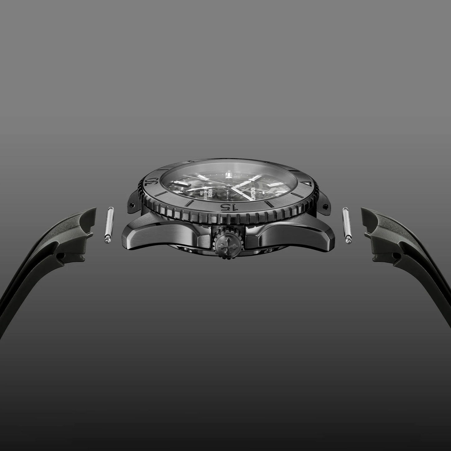 VENEZIANICO : NEREIDE ULTRALEGGERO 42 MM SQUELETTE GUNMETAL