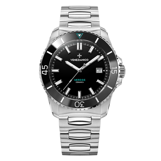 VENEZIANICO : NEREIDE CERAMICA ACIER 42 MM