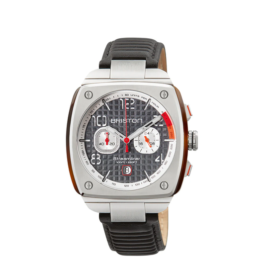 MONTRE BRISTON : STREAMLINER GENTLEMAN DRIVER CHRONOGRAPHE QUARTZ GRIS 24142.S.T.17.LB