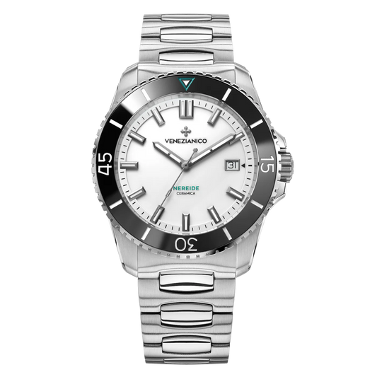 VENEZIANICO : NEREIDE CERAMICA ACIER 42 MM