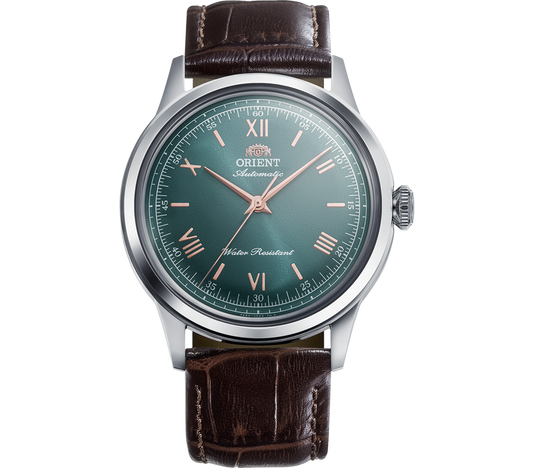 MONTRE ORIENT : BAMBINO 38MM VERT NO DATE RA-BB0001E