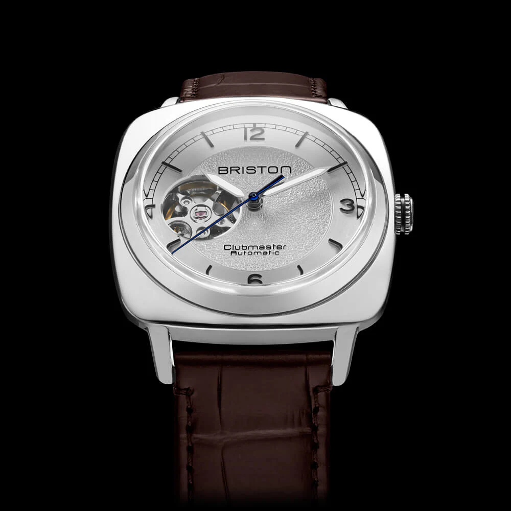 RELOJ BRISTON: CLUBMASTER LEGEND CLASSIC ESQUELETADO ACERO Y BLANCO 25739.PS.L.2.LABR