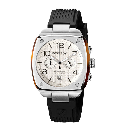 BRISTON WATCH: STREAMLINER URBAN CHRONOGRAPH WHITE 22142.S.T.2.RB