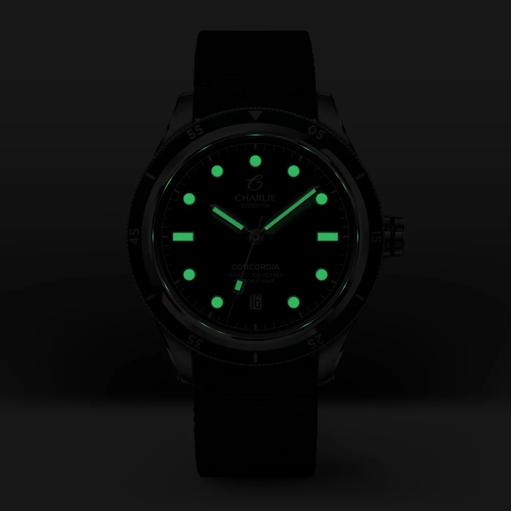 CHARLIE PARIS : CONCORDIA AUTOMATIQUE BLEU ANTARCTIQUE