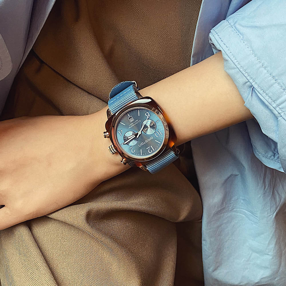 BRISTON : CLUBMASTER CLASSIC BLEU GLACIER - 19140.SA.T.25.NIB