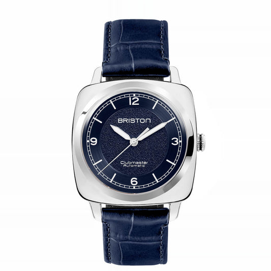 MONTRE BRISTON : CLUBMASTER LEGEND CLASSIC ACIER & BLEU 25639.PS.L.15.LANV