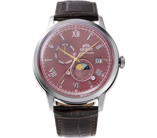 MONTRE ORIENT : BAMBINO SUN AND MOON ROUGE RA-AK0807R