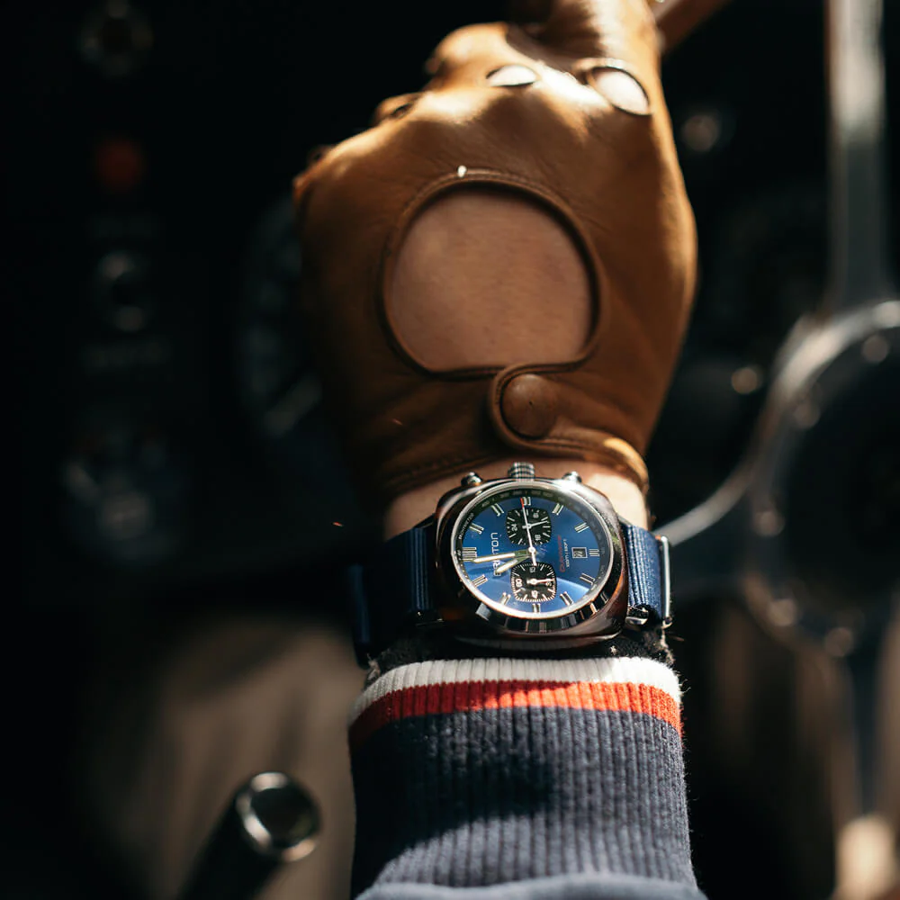 BRISTON WATCH: CLUBMASTER SPORT ACETATE – BLUE
