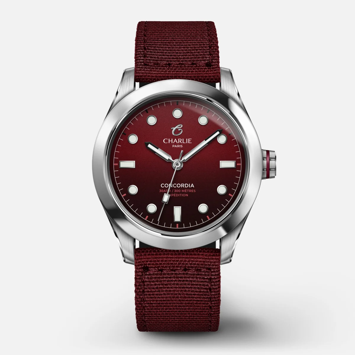 Montre Charlie Paris : Concordia Quartz Bordeaux 300 m