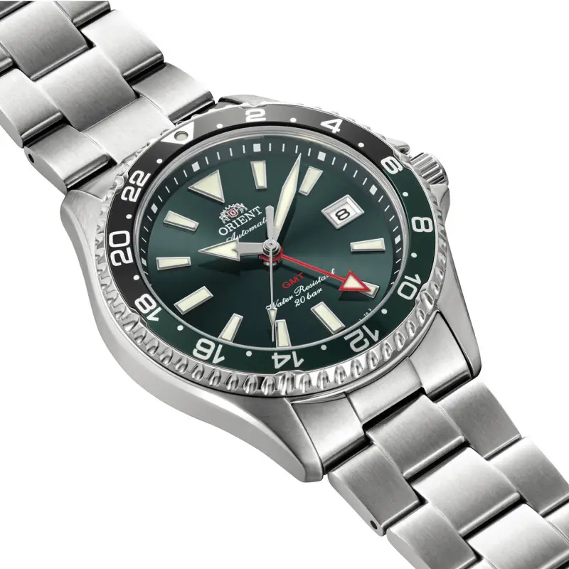 Montre Orient : Mako GMT Vert RA-BC0002E