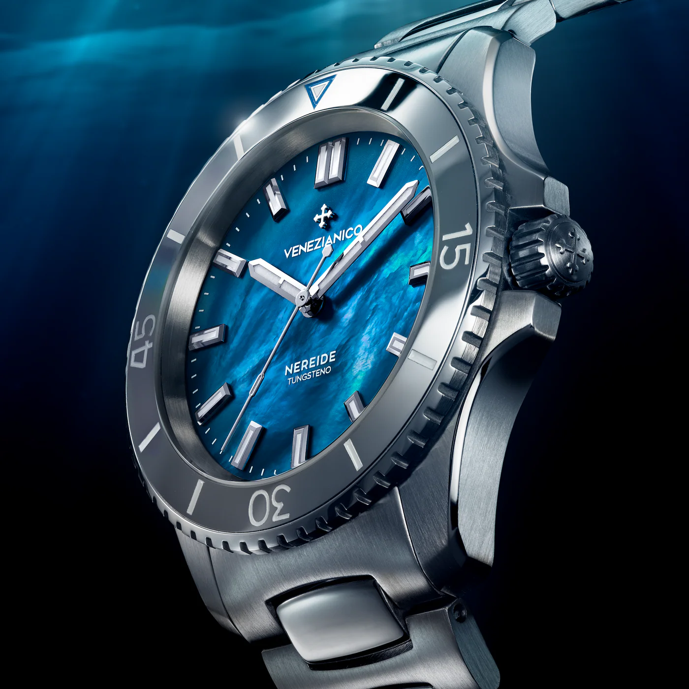 VENEZIANICO : NEREIDE TUNGSTENO MOTHER OF PEARL 42 MM