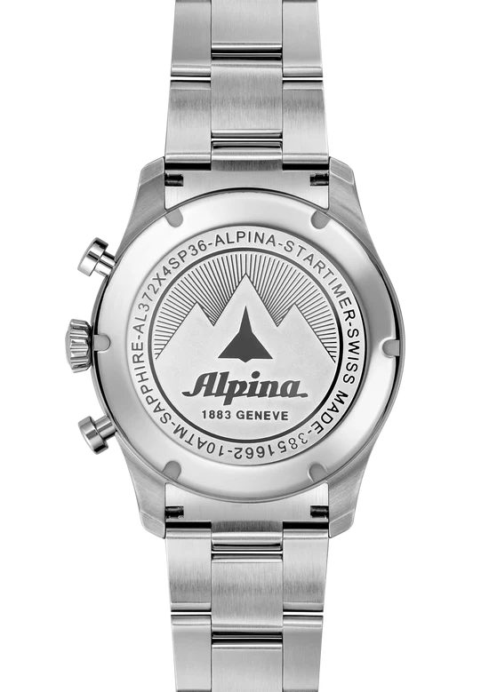 ALPINA : STARTIMER PILOT QUARTZ CHRONOGRAPHE BIG DATE - NOIR
