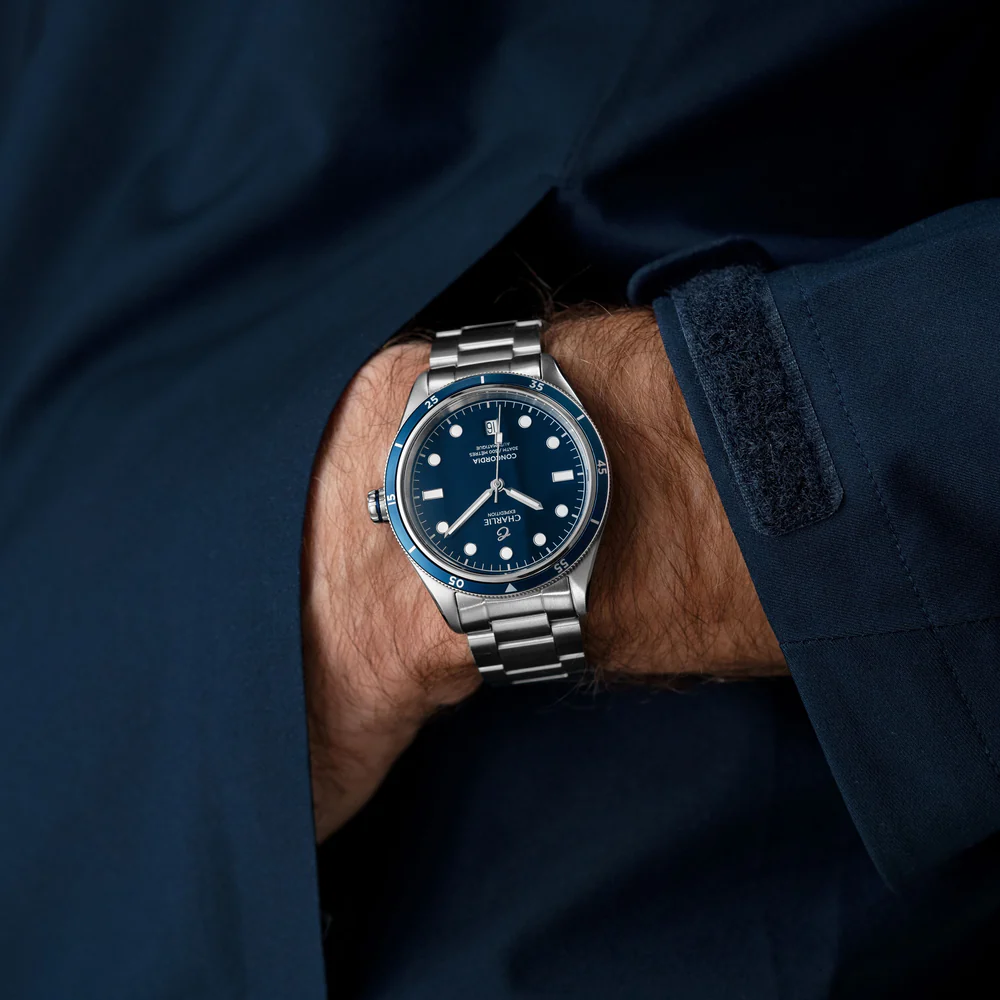 CHARLIE PARIS : CONCORDIA AUTOMATIQUE BLEU ANTARCTIQUE