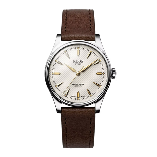 Kuoe Kyoto Watch: Royal Smith 90-006 Silver Case Ivory Dial