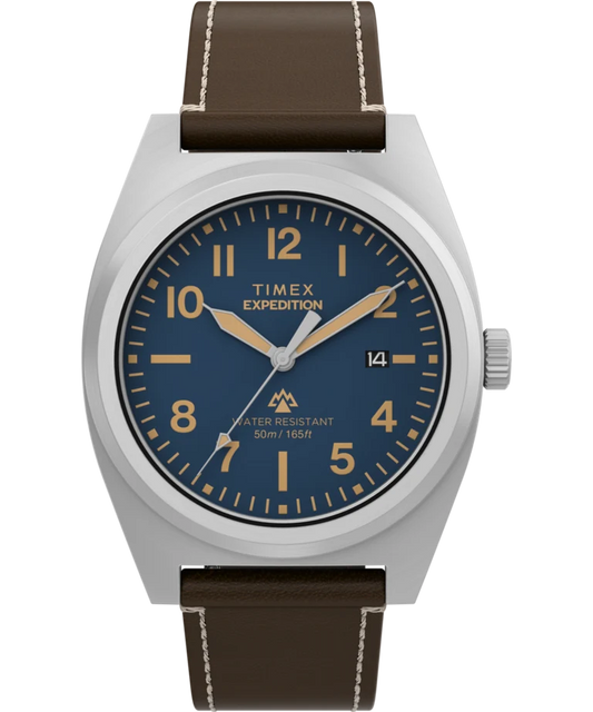 Timex : Expedition Capstone bleu 39 mm, vue de face