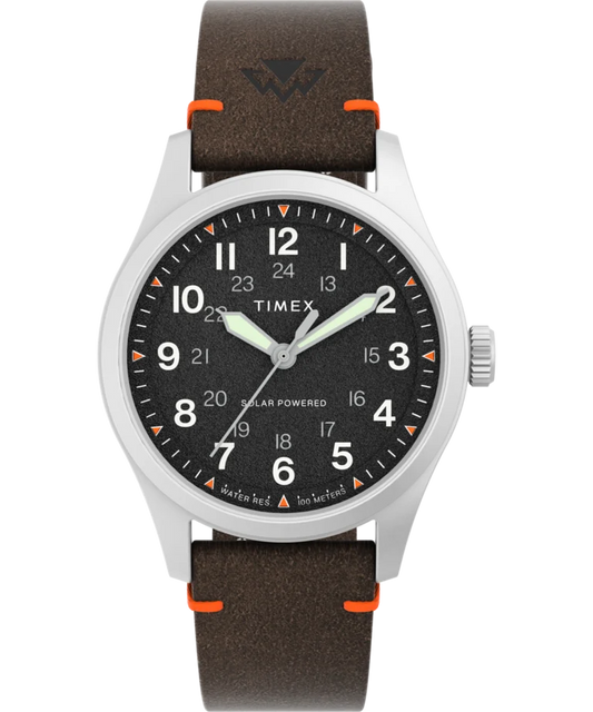 Timex : Expedition Field Solar noir 36 mm, vue de face
