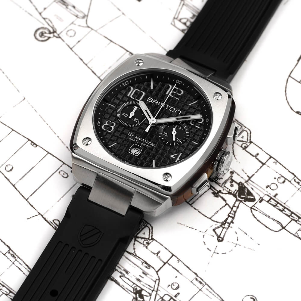 MONTRE BRISTON : STREAMLINER URBAN CHRONOGRAPHE NOIR 22142.S.T.1.RB