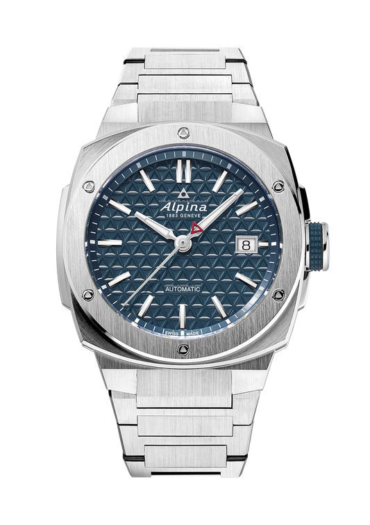 ALPINA : EXTREME AUTOMATIC 39 MM - CADRAN BLEU ACIER