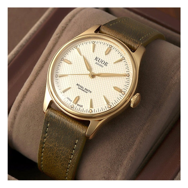 KUOE KYOTO : ROYAL SMITH 90-006 GOLD CASE IVORY DIAL
