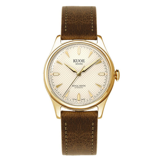 KUOE KYOTO : ROYAL SMITH 90-006 GOLD CASE IVORY DIAL