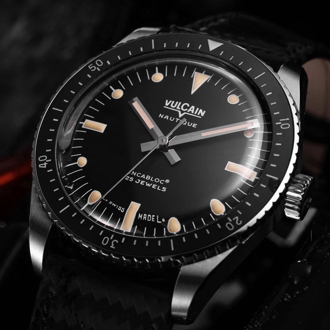 VULCAIN : SKINDIVER NAUTIQUE NOIR - INDEX VIEILLI