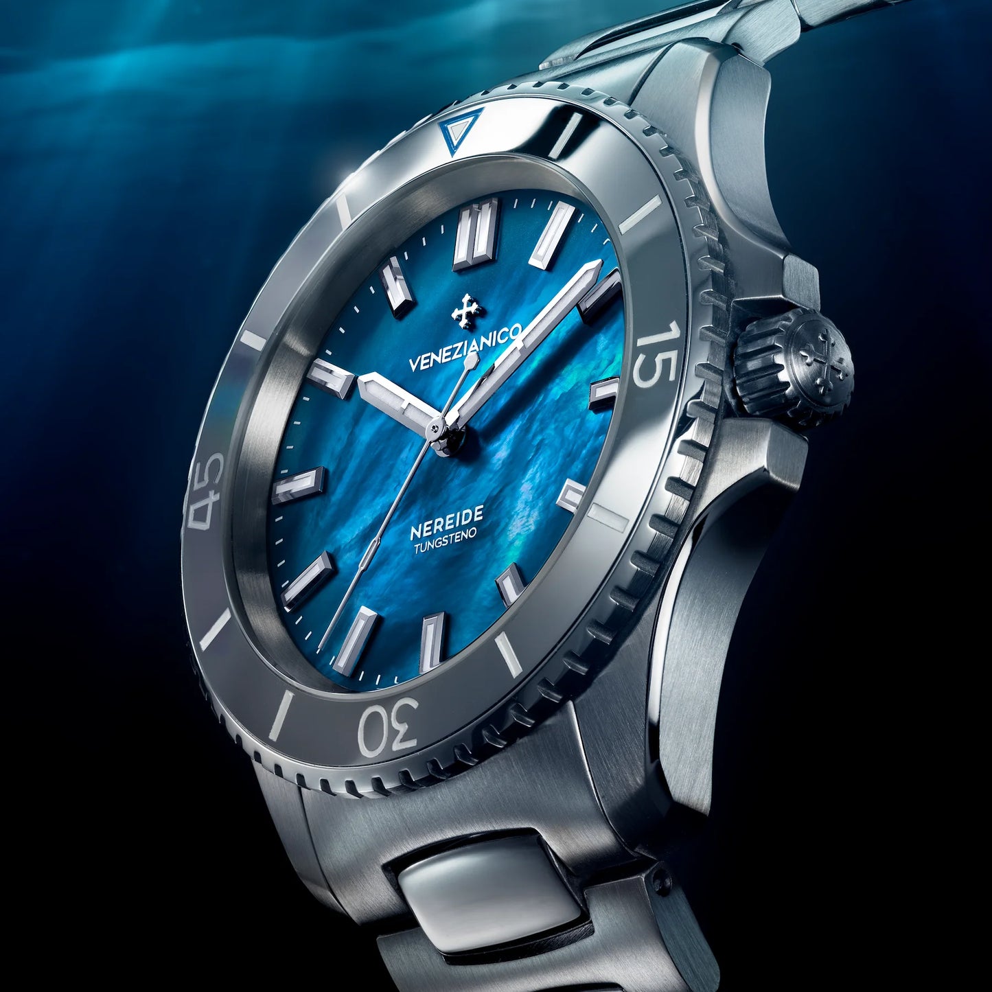 VENEZIANICO : NEREIDE TUNGSTENO MOTHER OF PEARL 39 MM