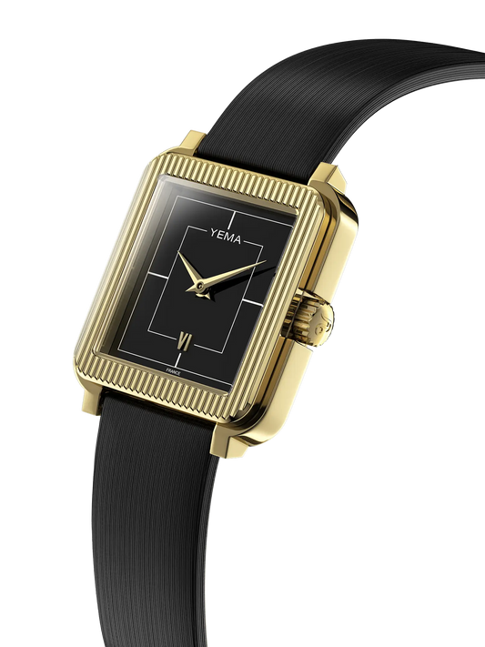 YEMA : RADIANCE - CADRAN NOIR & BOITIER DORÉE