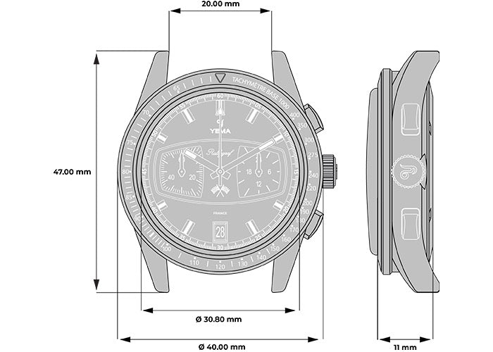 YEMA : RALLYGRAF MECA-QUARTZ II REVERSE PANDA