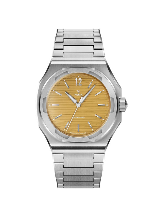 Yema Wristmaster Slim CMM.20 jaune — vue de face
