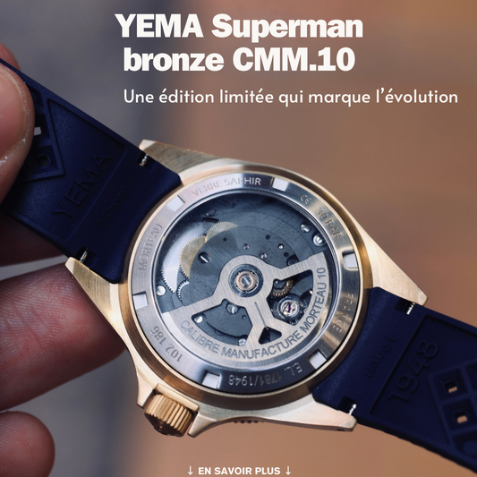 Photo article pause boutique de montres Toulouse : Yema superman CMM.10