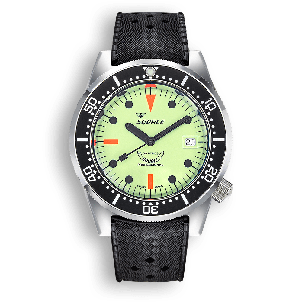 Squale 1521 Full Luminous — Tropic — vue de face
