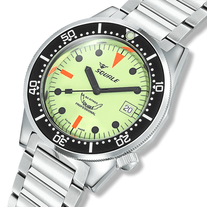 Squale 1521 Full Luminous — Acier — détail de la montre
