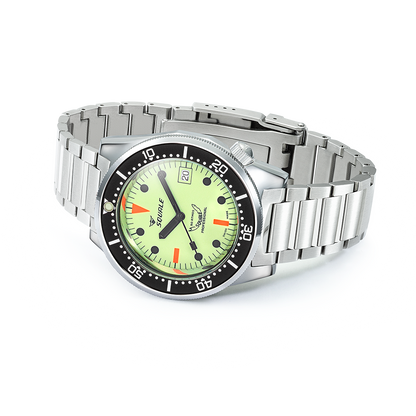 Squale 1521 Full Luminous — Acier — détail de la montre