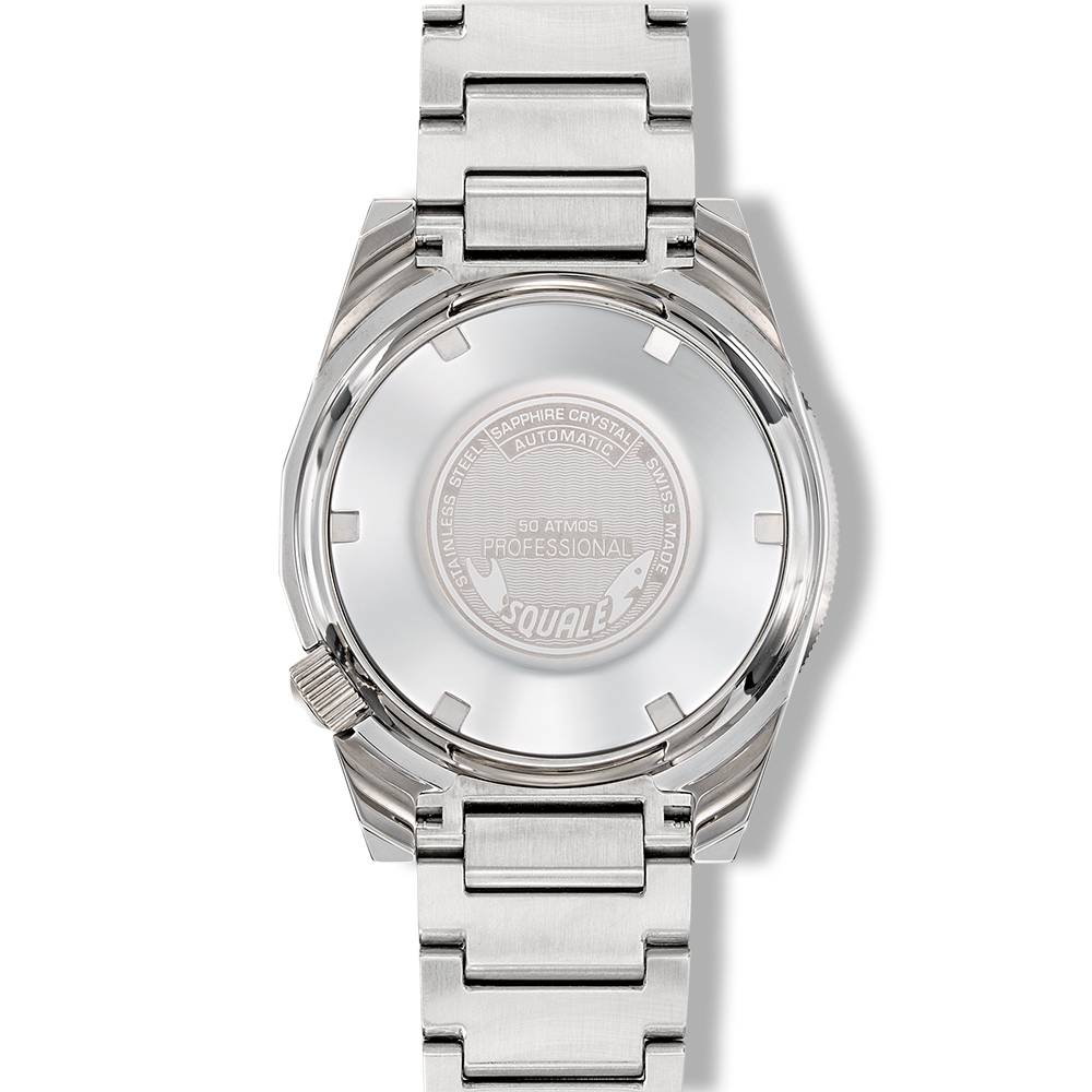 Squale 1521 Full Luminous — Acier — détail de la montre