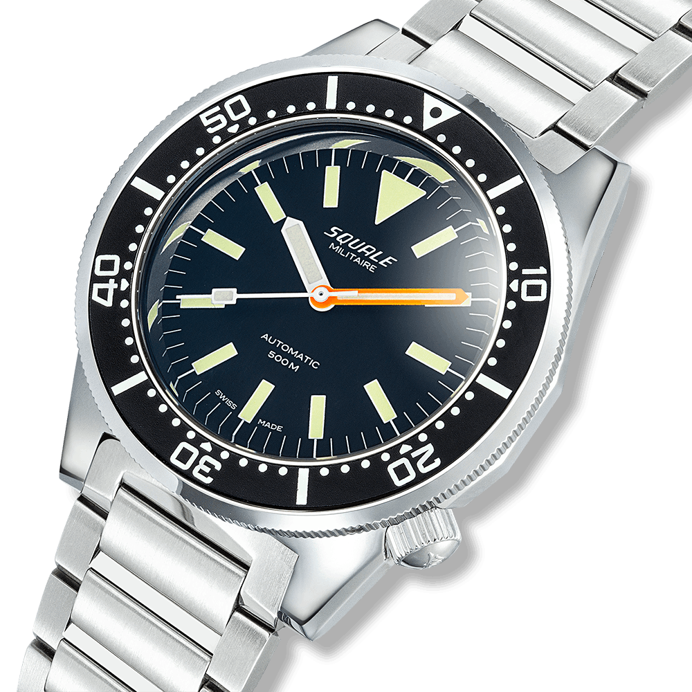 Squale 1521 Militaire — Acier — détail de la montre