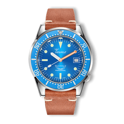 Squale 1521 Ocean — Cuir marron — vue de face