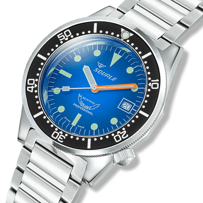 Squale 1521 Blue Ray — Acier — détail de la montre