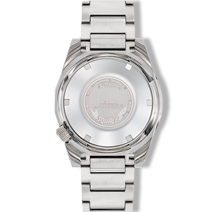 Squale 1521 Green Ray — Acier — détail de la montre