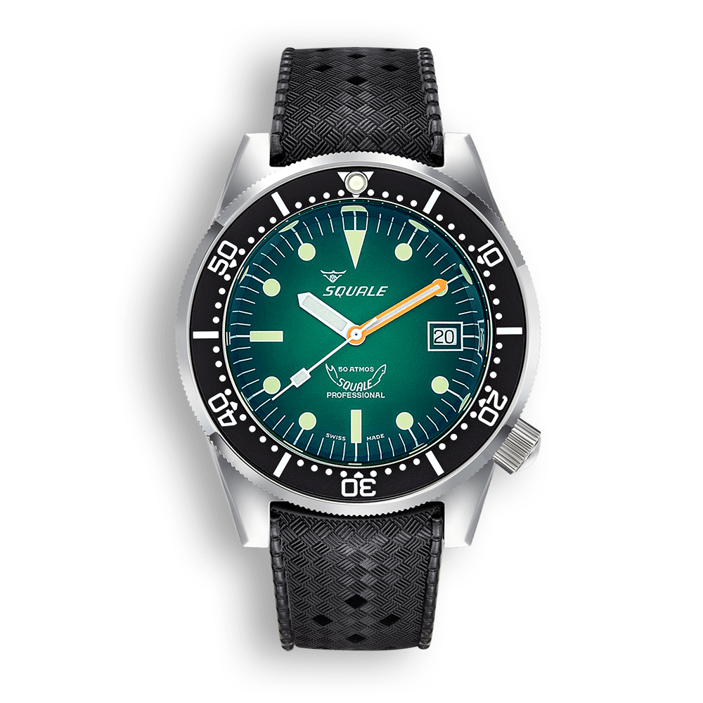 Squale 1521 Green Ray — Tropic — vue de face