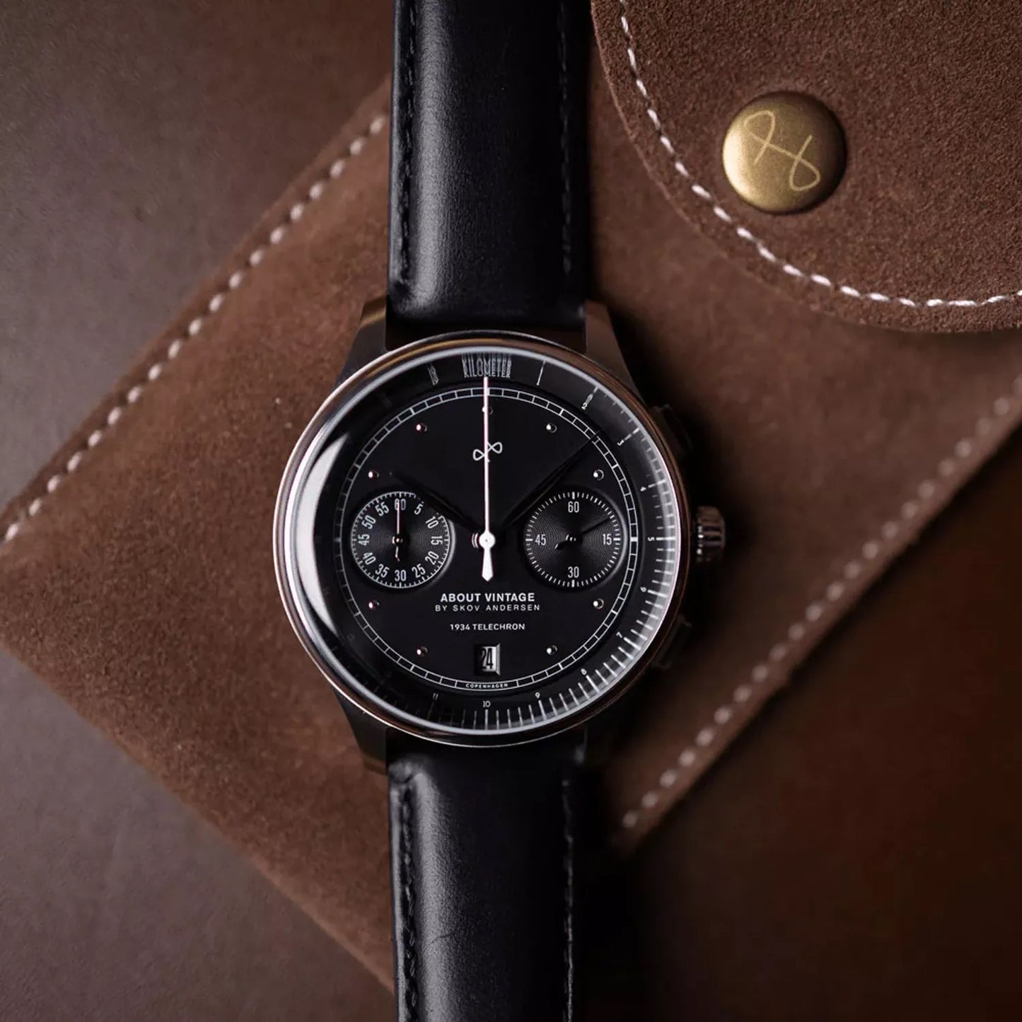 ABOUT VINTAGE : 1934 TELECHRON - STEEL BLACK