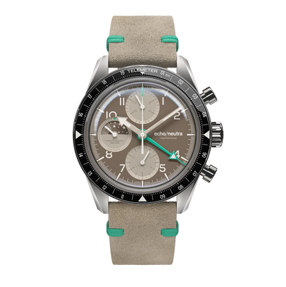 Montre Echo/Neutra : 1956 Chronographe GMT Cappuccino