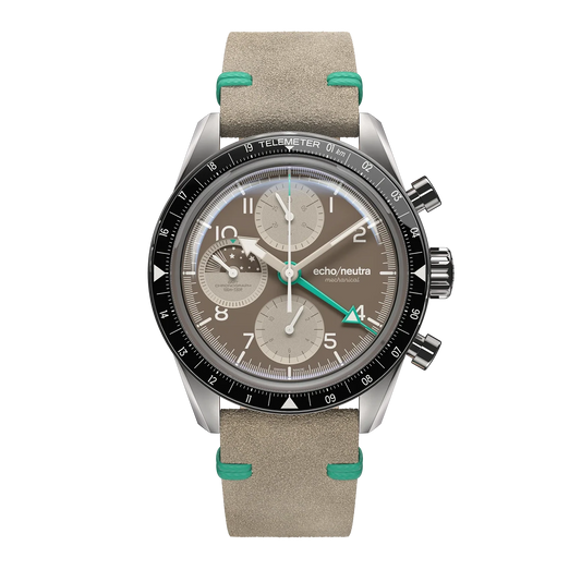 Montre Echo/Neutra : 1956 Chronographe GMT Cappuccino